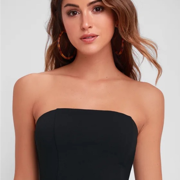 Lulu’s Black Strapless Mini Dress - Picture 3 of 9
